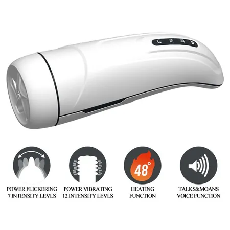 Masturbator sa vibracijom, funkcijom grejanja i zvučnim efektima BM-00900T73Z