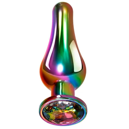 Evolved RAINBOW METAL PLUG LARGE duga analna pluta velika