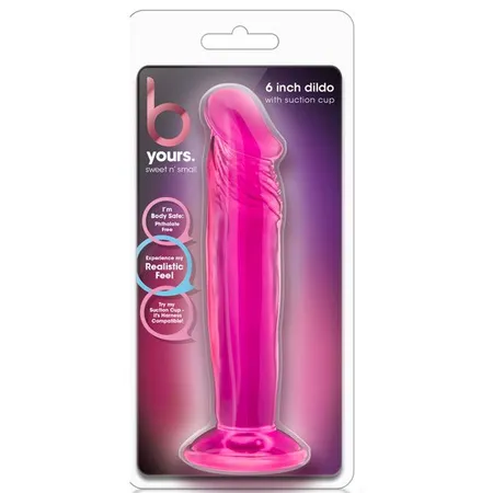 Ružičasti Analni dildo Sweet N Small 6 Inch Dildo With Suction Cup-16,5 cm.