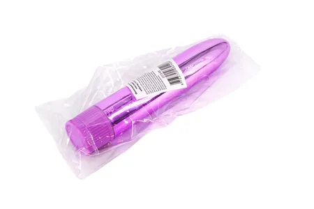 Ljubičasti sjajni plastični vibrator -