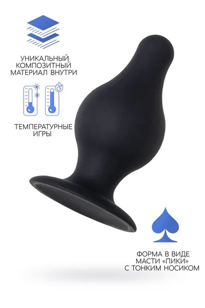 Analna glavčina Erotist Spade s, silexpan, Crna, 8 cm