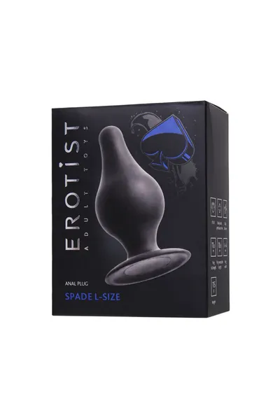 Analna glavčina Erotist Spade L, silexpan, Crna, 11 cm