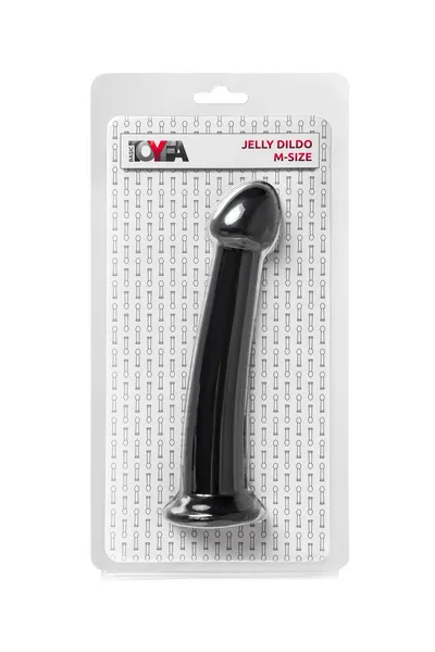 Nerealni Dildo Jelli Dildo M Toifa Basic, TPE, crni, 18 cm