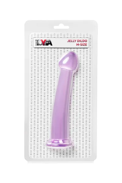 Nerealni Dildo Jelli Dildo M Toifa Basic, TPE, ljubičasta, 18 cm