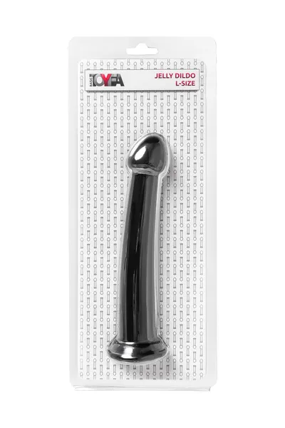 Nerealni Dildo Jelli Dildo L Toifa Basic, TPE, crni, 20 cm