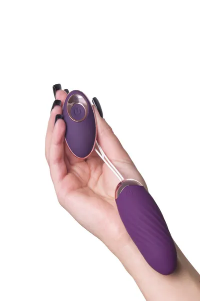 VIBROJAJCO sa imitacijom frikcija JOS Bumpy, silikon, ljubičasta, 9 cm