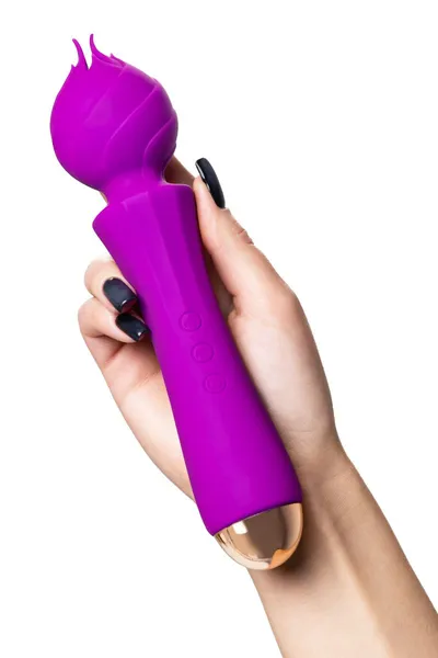 Flovetta bi toifa Hiacinth Vibrator, silikon, ljubičasta, 21,5 cm