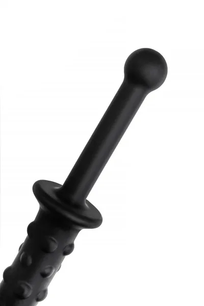 Dildo dvostrana Toifa Popo Pleasure, silikon, Crna, 24,5 cm