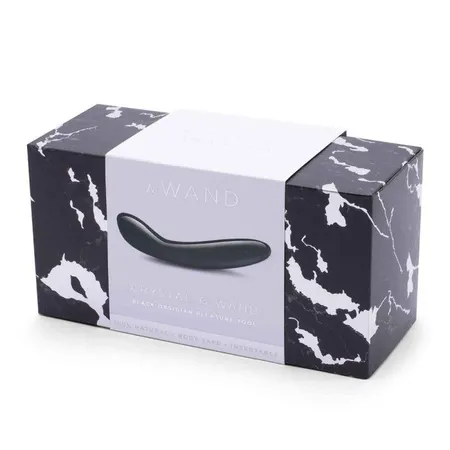 Masažer za G-tačku Le Vand Cristal G - Vand Black obsidian