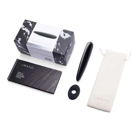 Masažer tanak Le Vand Cristal Slim Vand crni obsidijan