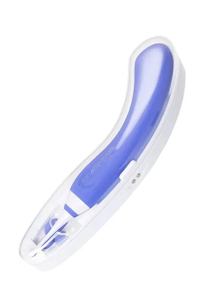 Lovense Hiphi Vibrator sa klitorisnim stimulatorom, silikon, ljubičasta, 21,6 cm
