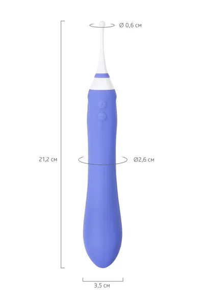 Lovense Hiphi Vibrator sa klitorisnim stimulatorom, silikon, ljubičasta, 21,6 cm