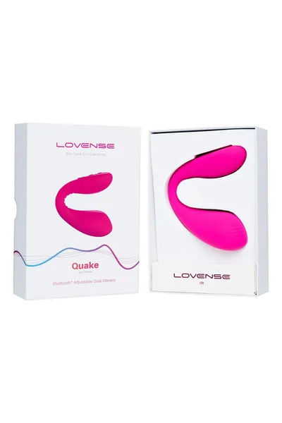 Lovense Kuake višenamenski stimulans za parove (Dolce), silikon, roze, 20 cm