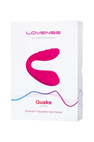Lovense Kuake višenamenski stimulans za parove (Dolce), silikon, roze, 20 cm