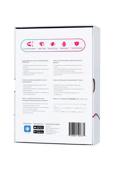 Lovense Kuake višenamenski stimulans za parove (Dolce), silikon, roze, 20 cm