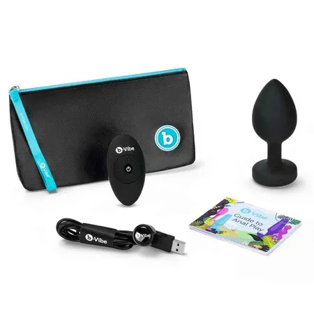 Vibrirajuća čaura Vibrating Jevel plug XXL u crnoj boji