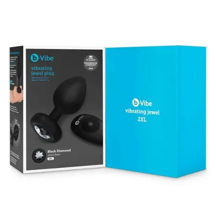 Vibrirajuća čaura Vibrating Jevel plug XXL u crnoj boji