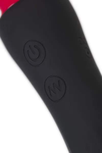 Black&amp;Red bi Toifa dvostrani vibracioni masažer, silikon, Crna, 21 cm