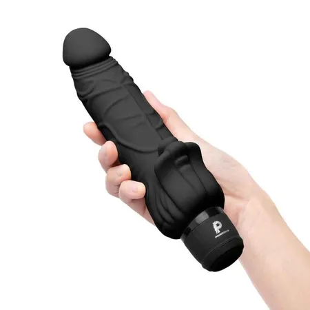 Realistični crni vibrator sa klitorisnim stimulatorom 7  Realistic Vibrator