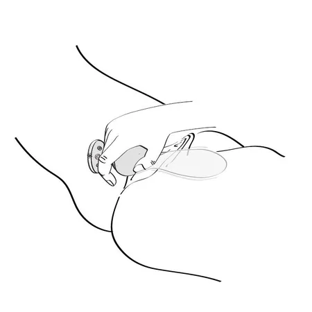 Sania Flexibilni ergonomski vibracioni stimulator, Crna