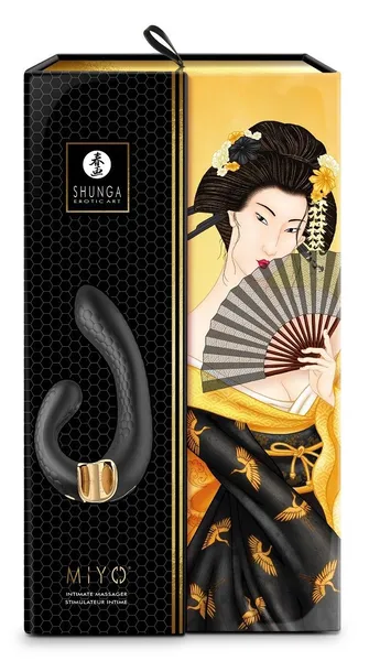 Miio Flexibilni vibracioni stimulator za klitoris i G zonu sa dva motora, crni