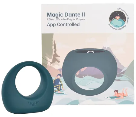 Erekcioni pametni prsten Magic Motion Dante II tirkiz