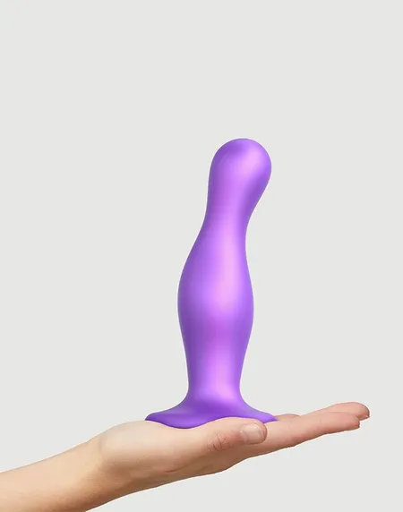 Strap-on-me Dildo plug Dildo zakrivljeni, ljubičasti metalik l, 16,5 cm