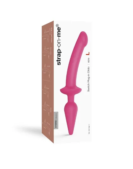 Pink dvostrani Dildo Strap-on-me Dildo plug-in Svitch size