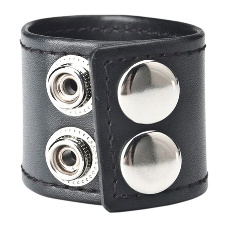 Stezaljka za skrotum od veštačke kože na zakovicama snap Ball STRETCHER