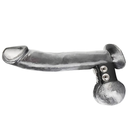 Stezaljka za skrotum od veštačke kože na zakovicama snap Ball STRETCHER