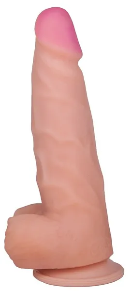 Dildo sa bujnom skrotumom-20,5 cm.