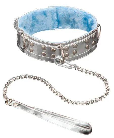 Srebrna ogrlica od veštačke kože