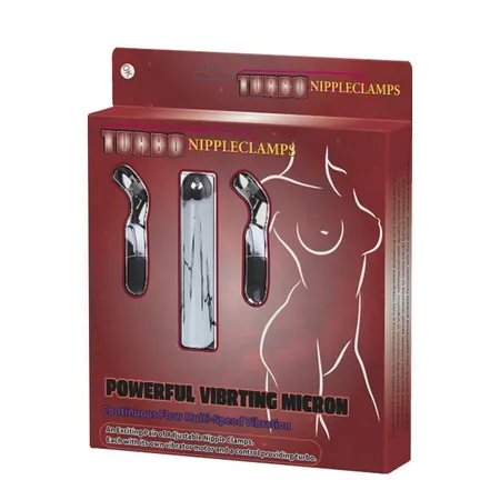 Turbo nippleclamps vibracioni masažer, kopče za bradavice sa vibracionim majicama