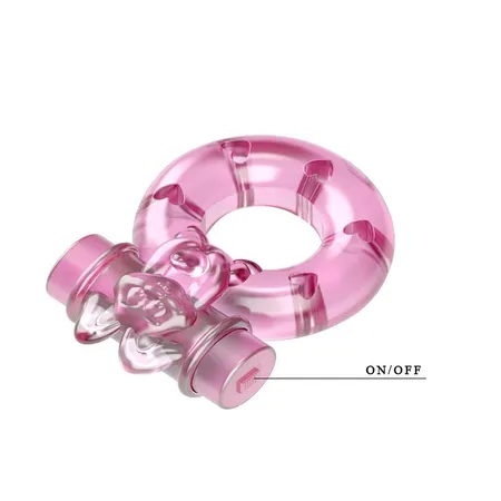 Erekcija vibrokolco Pink Bunni bi-010082