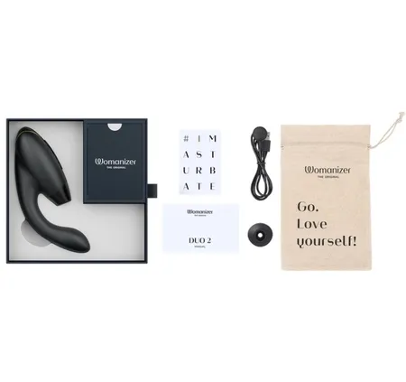 Beskontaktni stimulator klitorisa Vomanizer Duo 2 crna
