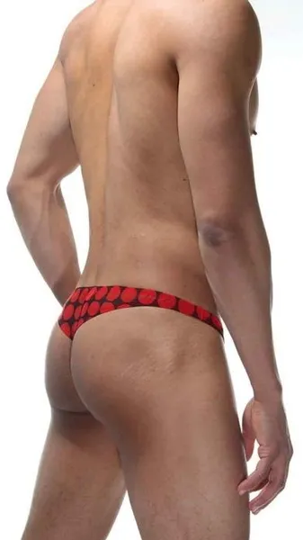 Muške gaćice-tonga u krupni grašak