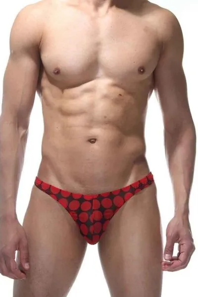 Muške gaćice-tonga u krupni grašak