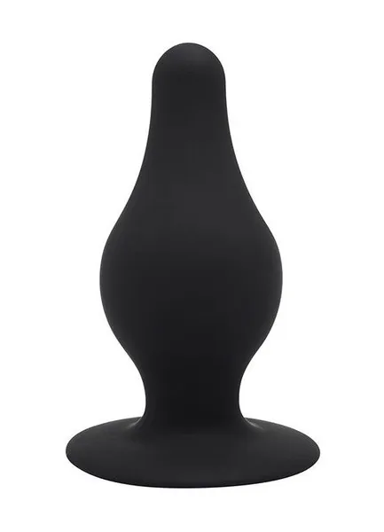 Crni Analni stimulator Dual Densiti Pleasure plug M - 9,3 cm.