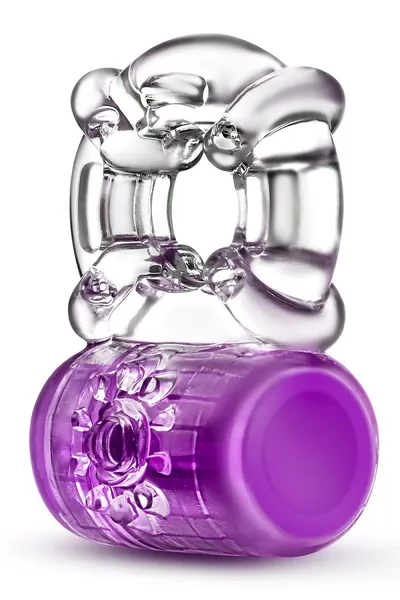 Ljubičasti erekcioni vibrokolco Pleaser Rechargeable C-Ring