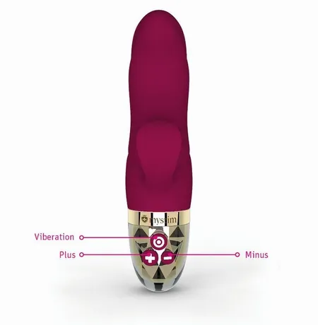 Mistim Hop Hop Bob Vibrator, bordo, 16,5 cm