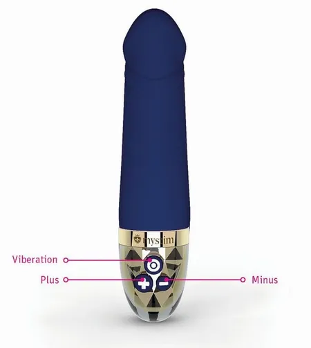 Mistim Real Deal Neal Vibrator, plava, 16,5 cm