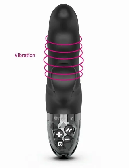 Mistim Hop Hop Bob Vibrator sa električnom stimulacijom, crni