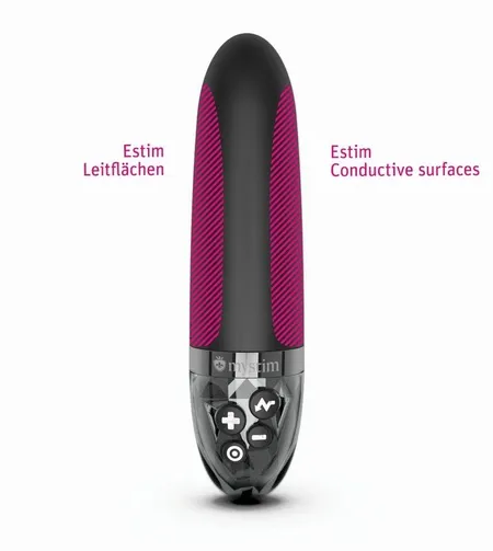 Mistim sleak Freak vibrator sa električnom stimulacijom, Crna, 14.5 cm