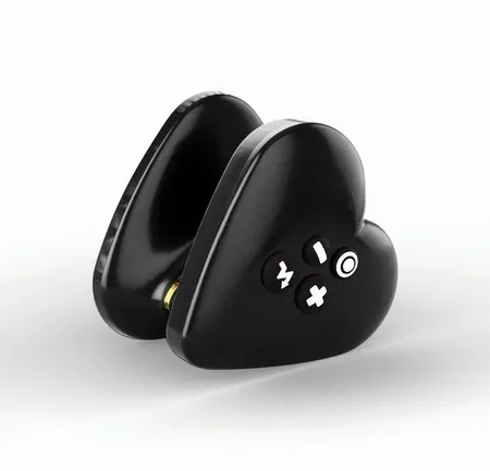 Mistim Heart s Desire Vibrator sa električnom stimulacijom, silikon, Crna, 6,7 cm