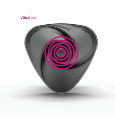 Mistim Heart s Desire Vibrator sa električnom stimulacijom, silikon, Crna, 6,7 cm