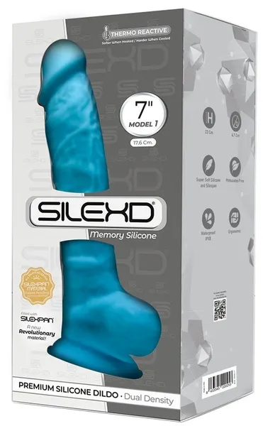 Plavi Dildo SILEKD Model 1 7  - 17,6 cm