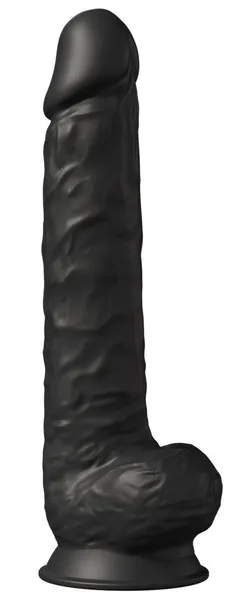 Crni dildo-gigant Model 1 - 38 cm.
