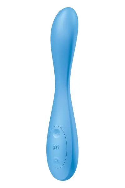 Plavi flexibilni vibracioni masažer satisfier G-spot Flek