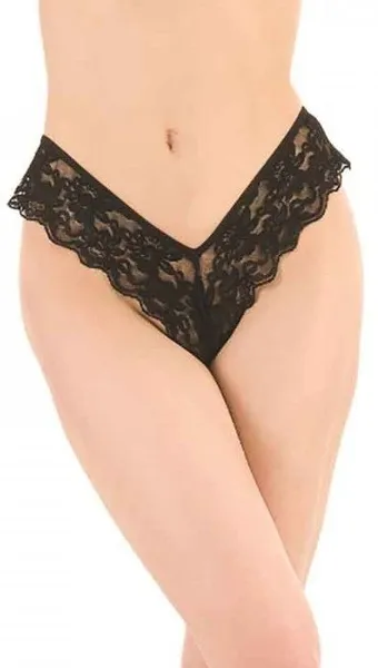 Začinjene čipkaste gaćice sa vezicama pozadi