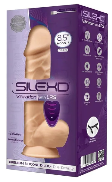 SILEKD model 1, 8'5 Vibrator realista, telesni, sa daljinskim upravljačem